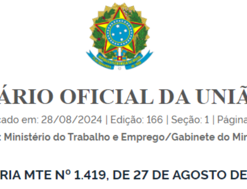 Alteração na NR 1 – GRO – 27/08/2024